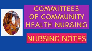 Committees of community health nursingHealth CommitteesSHORT NOTESNCLEX IN HINDI [upl. by Losyram]