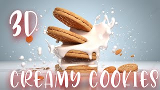 How To Create Creamy Cookies In Blender 3D Cookies Blender Tutorial my3dstudio [upl. by Naujek]