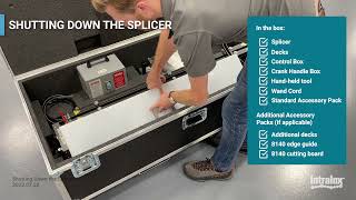 ThermoDrive® Streamline Splicing Process Shutting down the Splicer [upl. by Ylicic]