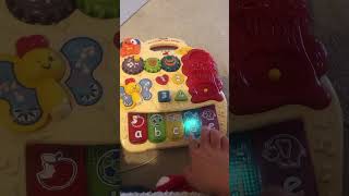 V tech first steps baby walker piano [upl. by Esialb]