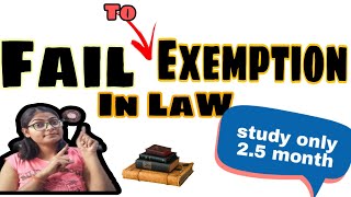 From Fail to Exemption in Law in just 25 months by self study CA intermediate law [upl. by Atlee]