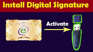 How to Install Digital Signature Certificate DSC  download DSC in token emudhra  Activate DSC [upl. by Clere538]