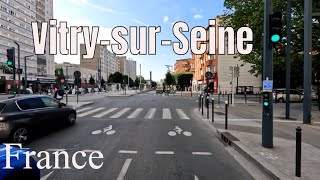 VitrysurSeine 4K  Driving French region [upl. by Norod]