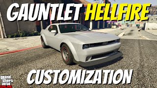 Bravado Gauntlet Hellfire Customization  GTA Online [upl. by Adnaerb]