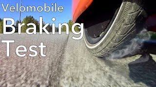 Velomobile Braking Test [upl. by Mosby]