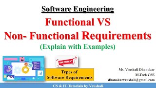 SE 13  Functional VS Non Functional Requirements with Examples Requirement Engineering [upl. by Eelasor]