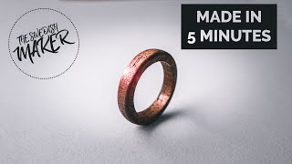 Creating a Walnut and Copper Bentwood Ring [upl. by Nodlehs595]