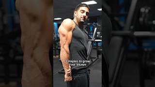 Three staples for horseshoe triceps 🐎 hybridathlete motivation bodybuilding [upl. by Katharine]