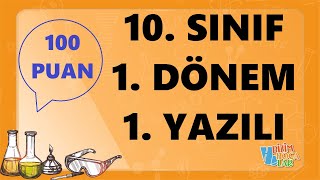 10 sınıf  Kimya  1 Dönem  1 yazılı [upl. by Ahseiym]