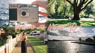 Minolta TC1  🎞️ 28 Year Old Luxury Film Camera  📸️ My First Film Photowalk 🇦🇺  Kodak Gold 200 [upl. by Arrais]