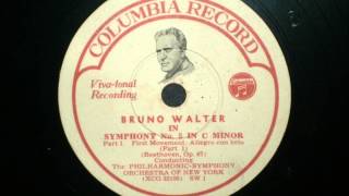 Bruno Walter  Beethoven  Symphony No5 [upl. by Nanis]