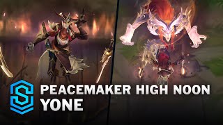 Peacemaker High Noon Yone Skin Spotlight  PreRelease  PBE Preview  League of Legends [upl. by Tirma]