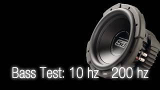 Bass Test10 hz  200 hz Sound Only Subwoofer [upl. by Martinson734]