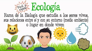 🌿¿Qué es la Ecología🌎 Fácil y Rápido  BIOLOGÍA [upl. by Crocker]