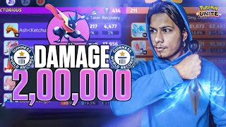 Greninja Insane 200k Damage  Greninja Best Build  Pokemon Unite [upl. by Evelin]