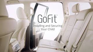 Chicco GoFit Backless Booster Car Seat Installation [upl. by Nawrocki211]