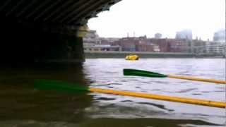 Wassailing on the Thames with the Green Man for Londons Twelfth Night Festival [upl. by Bunce]