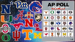 College Football AP Top 25 Poll UPDATED for Week 8 [upl. by Jaban]