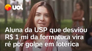 Aluna da USP acusada de desviar R 1 milhão da formatura vira ré por golpe de R 192 mil em lotérica [upl. by Fraze]