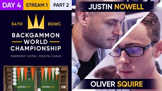 54th Backgammon World Championship  Day 4  Stream 1  Part 2  WC Main Undefeated [upl. by Atikim]