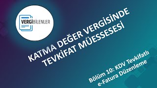 KDV TEVKİFATI BÖLÜM 10 KDV Tevkifatlı eFatura Düzenleme [upl. by Aikyn98]