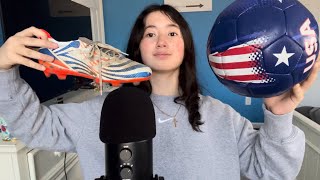 ASMR Tapping On My Soccer Things [upl. by Etnaid]