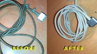 Apple MacBook power adapter cables repair magsafe cable restoration DIY [upl. by Imac]