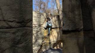 Out of the Frying Pan V6  Peterskill Gunks Nan climbing gunksbouldering [upl. by Greenwald]