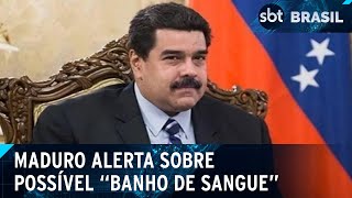 Maduro diz que se não for reeleito haverá “banho de sangue” na Venezuela  SBT Brasil 180724 [upl. by Evangelin834]