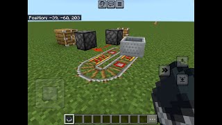 Riding the efficient redstone rollercoaster  Minecraft Pocket Edition [upl. by Aicirtac]