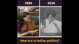 Parliament Oath  Sonia Gandhi in 1999 Priyanka Gandhi in 2024 [upl. by Aleb]