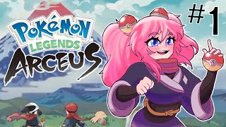 【Pokémon Legends Arceus】 Our Journey Begins ♡ VTuber [upl. by Joktan]