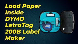 How To Load Paper Inside DYMO LetraTag 200B Label Maker Step By Step [upl. by Nyliram]