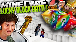 SOOO IZZI HAT SICH WAS VORGENOMMEN D  Minecraft LUCKY BLOCK BATTLE 2 20  Dner [upl. by Temhem]