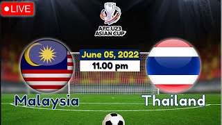 🔴 LIVE Match Score  Malaysia vs Thailand  AFC U23 Football Championship  Jun 05 2022 [upl. by Ainat491]