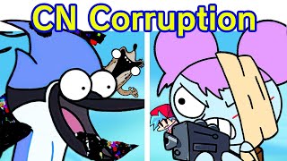 Friday Night Funkin Cartoon Corruption DEMO  VS Mordecai amp Rigby Come Learn With Pibby x FNF Mod [upl. by Bonni]