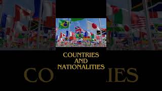 COUNTRIES and NATIONALITIES SONG [upl. by Andria575]