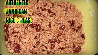 AUTHENTIC JAMAICAN RICE AND PEAS RECIPE  The Jamaican Mother [upl. by Assirat901]