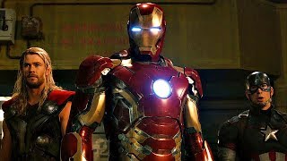 Avengers vs Ultron  Mark 45  Battle of Sokovia  Avengers Age of Ultron 2015 Movie CLIP HD [upl. by Krebs]