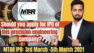 Should you apply for MTAR IPO MTAR IPO Detailed Analysis [upl. by Xyno]