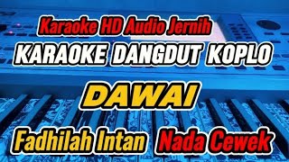 KARAOKE  DAWAI FADHILAH INTAN VERSI DANGDUT KOPLO NADA CEWEK [upl. by Romonda]