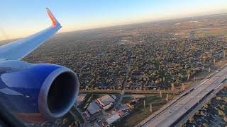 Southwest Airlines Morning Landing in Houston Hobby [upl. by Anelram128]