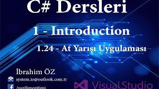 C Dersleri 1  Introduction 123  Timer ile At Yarışı Uygulaması [upl. by Sarchet]