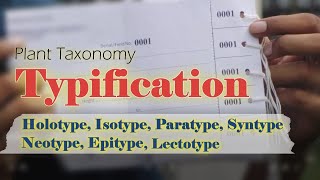 Holotype Isotype Paratype Syntype Lectotype Neotype Epitype  Plant Nomenclature [upl. by Langsdon]