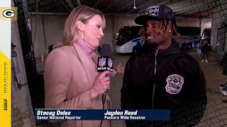 Jayden Reed on returning to his hometown of Chicago  Packers vs Bears [upl. by Eerdua]