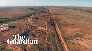 BHP train derailment footage shows twokilometre train crash in outback Australia [upl. by Azer]