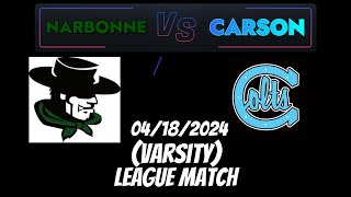 2024 Carson High Boy’s Volleyball Varsity League Match Narbonne vs Carson [upl. by Aneladdam]