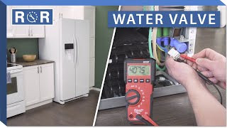 Refrigerator Water Inlet Valve Testing  Replacement  Repair amp Replace [upl. by Rodama]