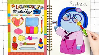 🌸Paper DIY🌸 Unique Makeup Sadness  Lovely Hanbok Paper✨Inside Out 2  Wonder Art Paper [upl. by Corbie]