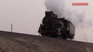 0021 Sandaoling Coal Mine Railway ハミ（哈密）三道嶺の建設型単機回送 [upl. by Rehpinnej]